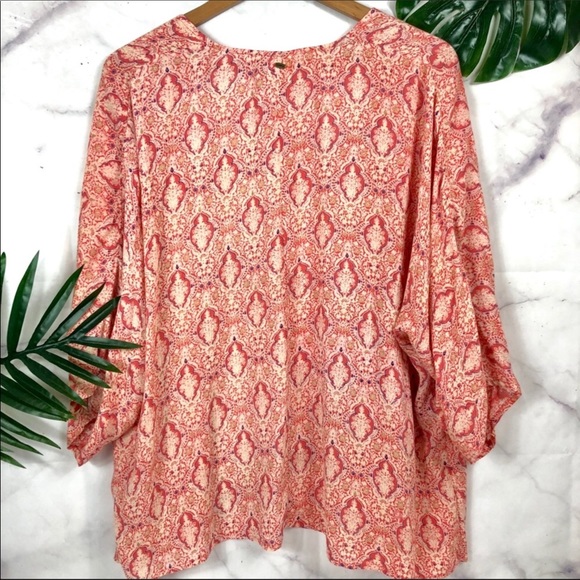 O’Neill Pink Olive Paisley Kimono | Size Small - Picture 4 of 8